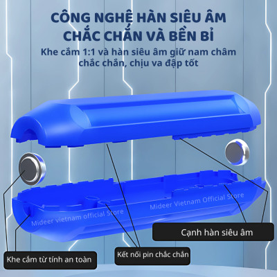 Xếp hình nam châm, lắp ghép cho bé Mideer Rainbow Magnetic Building Stick