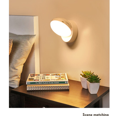 Đèn LED cảm ứng, cảm biến thông minh không dây, Pin sạc, nhận diện người có nam châm gắn tường xoay 360 độ làm đèn học, cho phòng ngủ, nhà vệ sinh, cho tủ quần áo, cầu thang, ban công, hành lang - MH2011