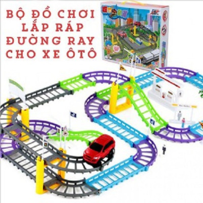 Đồ chơi lắp ráp đường ray xe ô tô cho bé từ 3 tuổi trở lên