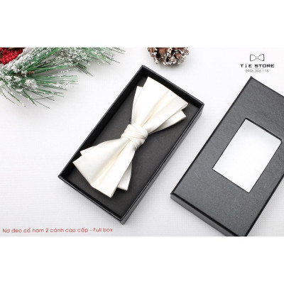 NHIỀU MẪU Nơ Đeo Cổ Nam Chú Rể Cánh kép, Nơ Nam Đẹp, Nơ MC Ca Sỹ -  Full box