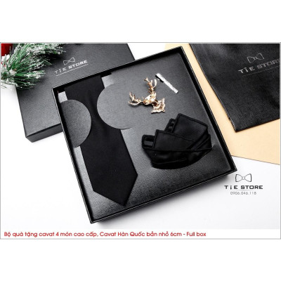 NHIỀU MẪU Cavat Bộ Cao Cấp Hàn Quốc 4 món Phụ Kiện - Full box kèm túi xách