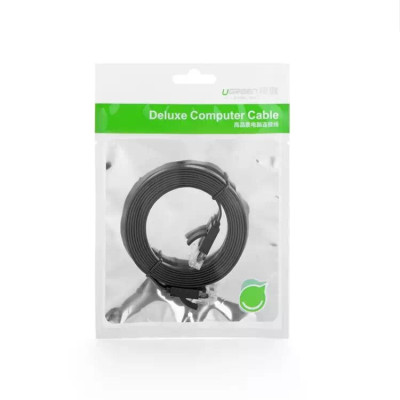 Ugreen UG50176NW102TK 5M màu Đen Cáp mạng LAN CAT6 dây dẹt - HÀNG CHÍNH HÃNG