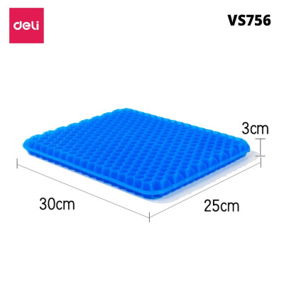 Đệm Gel Lót Ghế Tổ Ong Ô Tô Ghế Văn Phòng DELI Silicon Thoáng Mát Êm Ái Ngồi Lâu Không Mỏi Cho Văn Phòng