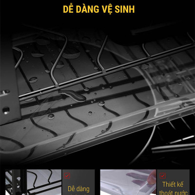 Giá bát đĩa tủ dưới inox sơn Nano bảo hành 10 năm không han gỉ thương hiệu Grob