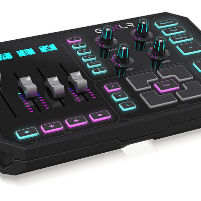 TC-Helicon GO XLR 4-Channel Mixer, Motorized Faders, Sound Board and Vocal Effects-Hàng Chính Hãng