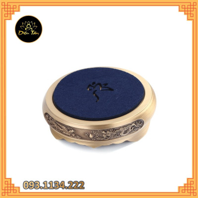 Lư xông trầm hương chất liệu đồng nguyên khối - chọn mẫu đôn, đế lư đồng thay lư điện tặng trụ cắm