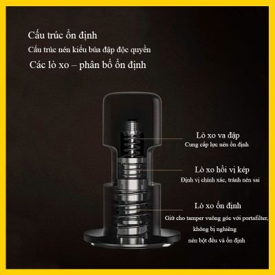 TAMPER TIMEMORE IMPULSE IMPACT | Tay nén cà phê espresso TIMEMORE