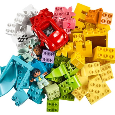 Đồ Chơi Lắp Ráp LEGO Duplo Thùng Gạch  Sáng Tạo 10914 Cho Bé Trên 1 Tuổi (85 chi tiết)