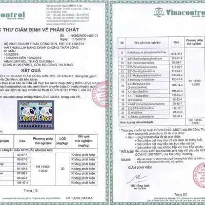 Ga chống thấm thun Lụa 3 lớp LoveMama chống thấm mềm mại thoáng mát