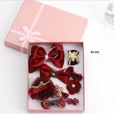 Hộp 10 Phụ Kiện Kẹp Tóc Băng Đô Cho Bé Gái Nhiều Màu Sắc