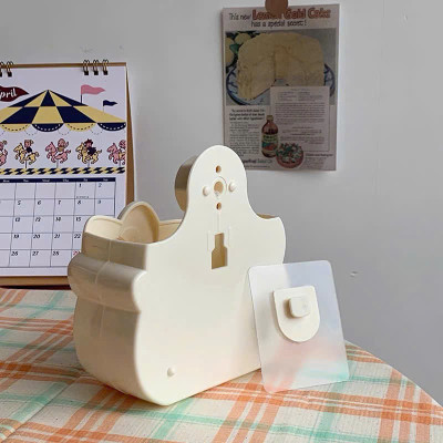 Hộp Đựng Mỹ Phẩm Treo Tường Hello Kitty  – Hộp Nhựa Lưu Trữ Đồ Lặt Vặt Không Cần Khoan, Giá Đỡ Nhà Tắm Dễ Thương - HÀNG CHÍNH HÃNG MINIIN