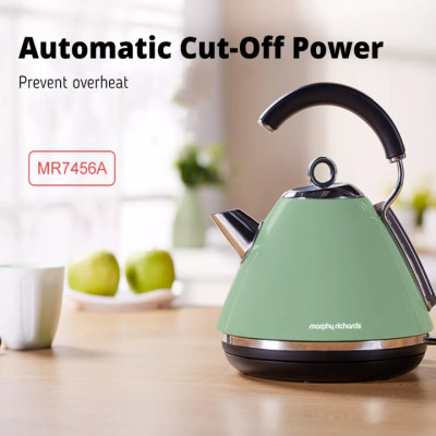 Ấm đun nước siêu tốc cao cấp Morphy Richards MR7456A, dung tích 1,5 lít, công suất 1850W - Hàng chính hãng, bảo hành 24 tháng