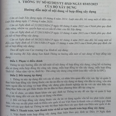 Quy định mới về hợp đồng xây dựng, quy chuẩn kỹ thuật quốc gia về phân cấp công trình phục vụ thiết kế xây dựng, an toàn cháy cho nhà và công trình