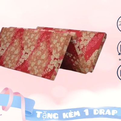 Nệm Gòn Galaxy Cao Cấp Gấp 3 Dày 10cm Đủ Size ( Giao Màu Ngẫu Nhiên )