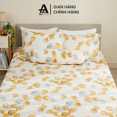 Bộ Ga Giường 4 Món Yellow Fruit Mềm Mại 100% Mirco Silk Cao Cấp A2Z Home