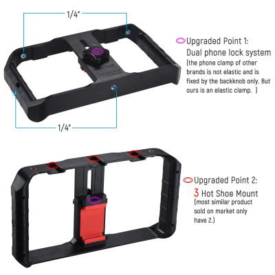 Tay Cầm Chống Rung Cho Điện Thoại Ulanzi U-Rig Pro - Hàng Chính Hãng