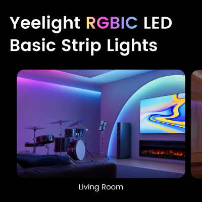 Đèn led dây Yeelight Aurora LED Basic Strip Lights - Đồng bộ nhạc, Điều khiển từ xa - Hàng chính hãng