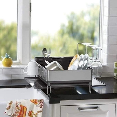 Giá úp bát inox Simplehuman - chống vân tay - luôn sáng bóng Hàng chính hãng