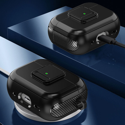 Bao Case Ốp Magnetic Slim Có Hỗ Trợ Sạc Từ Tính Khóa Chống Thất Lạc Rơi Tai Nghe cho Airpods Pro 2 - Hàng Chính Hãng