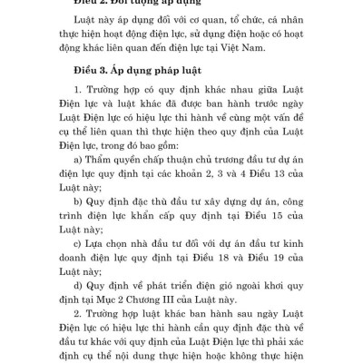 Luật điện lực năm 2024 - bản in 2025