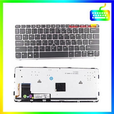 Bàn phím dành cho laptop HP Elitebook 820 820 G1 820 G2 Không Led - Hàng Nhập Khẩu - Sản phẩm mới 100%