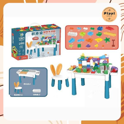 Bộ Bàn Ghế ghép hình Đa Năng 102 Chi Tiết Cho Bé Lắp Ghép Dễ Dàng