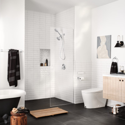 Lô xà bông khay đựng thủy tinh phòng tắm dòng Tyler Moen - 90026