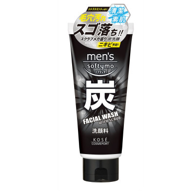 Sữa Rửa Mặt Nam Chiết Xuất Than Hoạt Tính Kosé Softymo Men