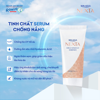 Serum chống nắng ngăn sạm, nám da Skin Aqua Nexta Shield Serum UV Essence SPF50+ PA++++ 50g ( dạng tinh chất)