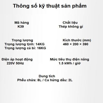 Máy ép dầu ăn thực vật thế hệ mới dùng kinh doanh sản xuất thương hiệu Mỹ Septree K39 - Công suất 1350W - Hàng nhập khẩu (Bảo Hành 1 Năm)