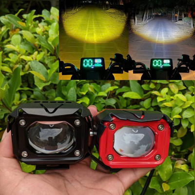 Đèn Trợ Sáng Ô Tô Xe Máy F22X Pro – Bi Cầu Cốt Vàng Pha Trắng Siêu Vip, Ánh Sáng Cực Mạnh Dành Cho Khách Hàng Cao Cấp