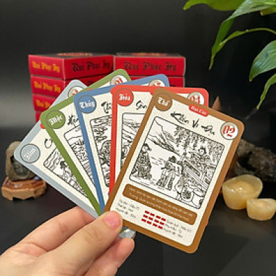 [CỰC HOT] Bộ 64 lá bài bói Quẻ Phục Hy - Kinh dịch phiên bản 2025 - Minh họa Tranh cổ