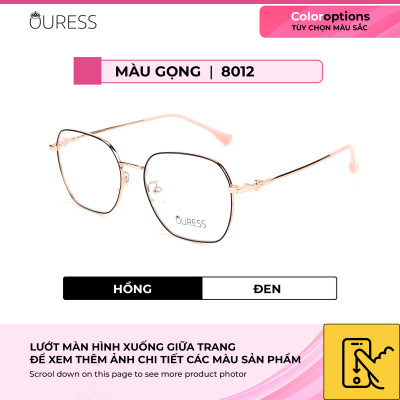 Gọng kính cận 8012 chất liệu memory titan thời trang mắt kính OURESS nam nữ siêu nhẹ siêu bền