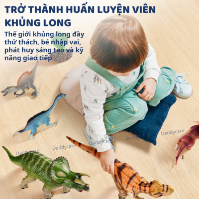 Mô hình khủng long mini cao su mềm Mideer Queen sized Simulated Dinosaur, jurassic world  T-rex spinosaurus