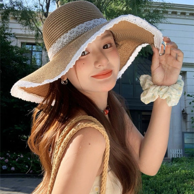 Nón mũ nữ rộng vành đi biển viền ren mẫu mới đẹp chất liệu cói chống nắng thoáng mát Chất liệu cói Kiểu dáng thời trang chống nắng đi biển dạo phố du lịch là sản phẩm hoàn hảo cho những ai yêu thích phong cách thời trang Hàn Quốc.  Dona240701