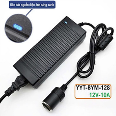 Bộ Đổi Nguồn 220V-12V Có Tẩu Cắm Chuẩn – Phù Hợp Với Máy Bơm Lốp, Máy Hút Bụi Ô Tô Và Các Thiết Bị 12V Khác