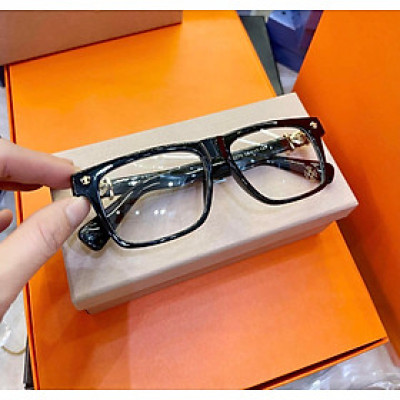 Gọng Kính Cận, Kính Giả Cận Mắt Vuông Form To Gọng Nhựa Bản Dày Cao Cấp