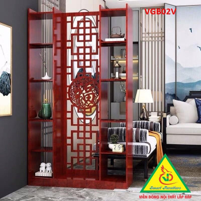 KỆ VÁCH NGĂN PHÒNG KHÁCH , NHÀ BẾP (1 VÁCH 2 KỆ) VGB01V