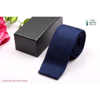 Cà Vạt Len Cao Cấp Bản  6Cm - Cavat Tự Thắt Kèm hộp