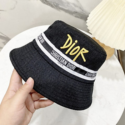 (NEW) Mũ vành, nón bucket Di.or phối vải Kaki cực đẹp Form chuẩn thời trang nữ (Ảnh thật)