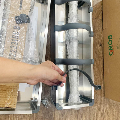 Giá gia vị tủ bếp dưới inox hộp hàng chính hãng Grob sang trọng hiện đại