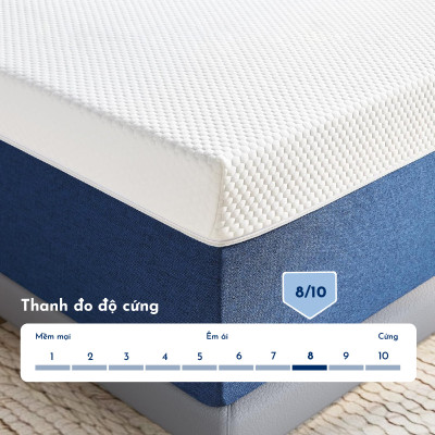 Nệm Foam Comfy NOOZ Home Goods Mattress Tiêu Chuẩn CertiPUR-US Ruột Đệm Cao Su Non Hỗ Trợ Nâng Đỡ Vỏ Đệm Tencel