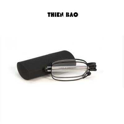 Kính lão thị, viễn thị Nam nữ gọn nhẹ KVN44 tròng Nhật bản gọng rút chuẩn độ cao cấp mini