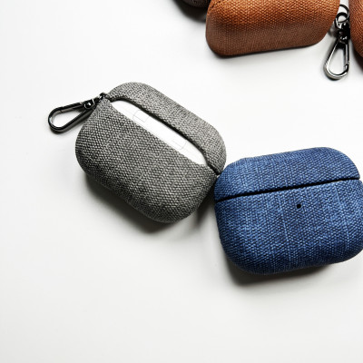 Bao Case Hybrid Vải Folio cho Airpods Pro / Airpods 3 / Airpods Pro 2 / Airpods 4 - Hàng Chính Hãng