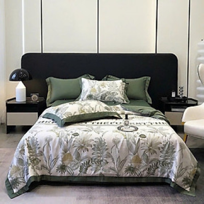 Bộ chăn chần ga gối lụa thái LIDACO mềm mịn, thoáng mát tổng hợp nhiều mẫu lựa chọn