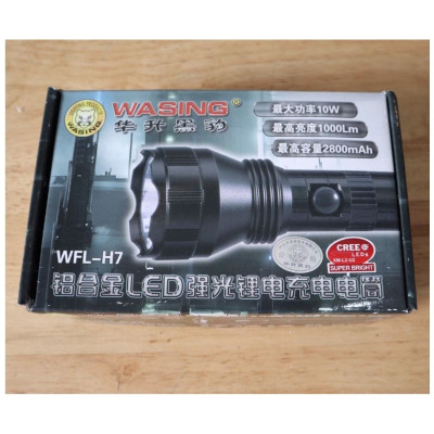 Đèn pin Siêu Sáng wasing WFL-H7 CREE LEDs XM-L2-U2 10W