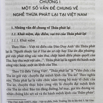 Nghề Thừa Phát Lại Tại Việt Nam - Một Số Vấn Đề Pháp Lý Và Thực Tiễn 