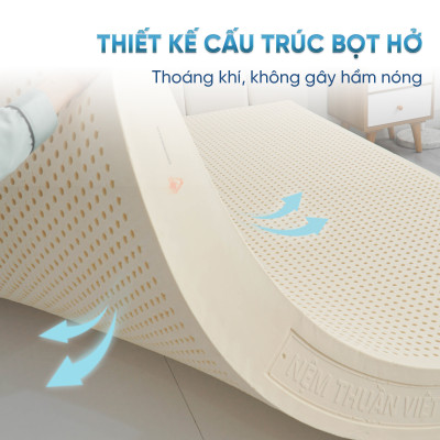 Nệm Cao Su Legend Thuần Việt - Nâng Đỡ Tối Ưu, Thoáng Khí - Bảo Hành 12 năm