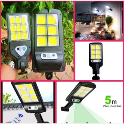 1 CÁI ĐÈN LED CHIẾU SÁNG NĂNG LƯỢNG MẶT TRỜI CÔNG XUẤT 150W 6 TIM LED HÀNG CHUẨN