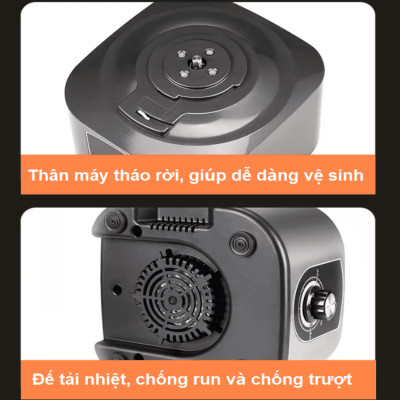 Máy thái rau củ quả đa năng chuyên nghiệp thương hiệu Septree ANS-A5, công suất 600W - Hàng Chính Hãng